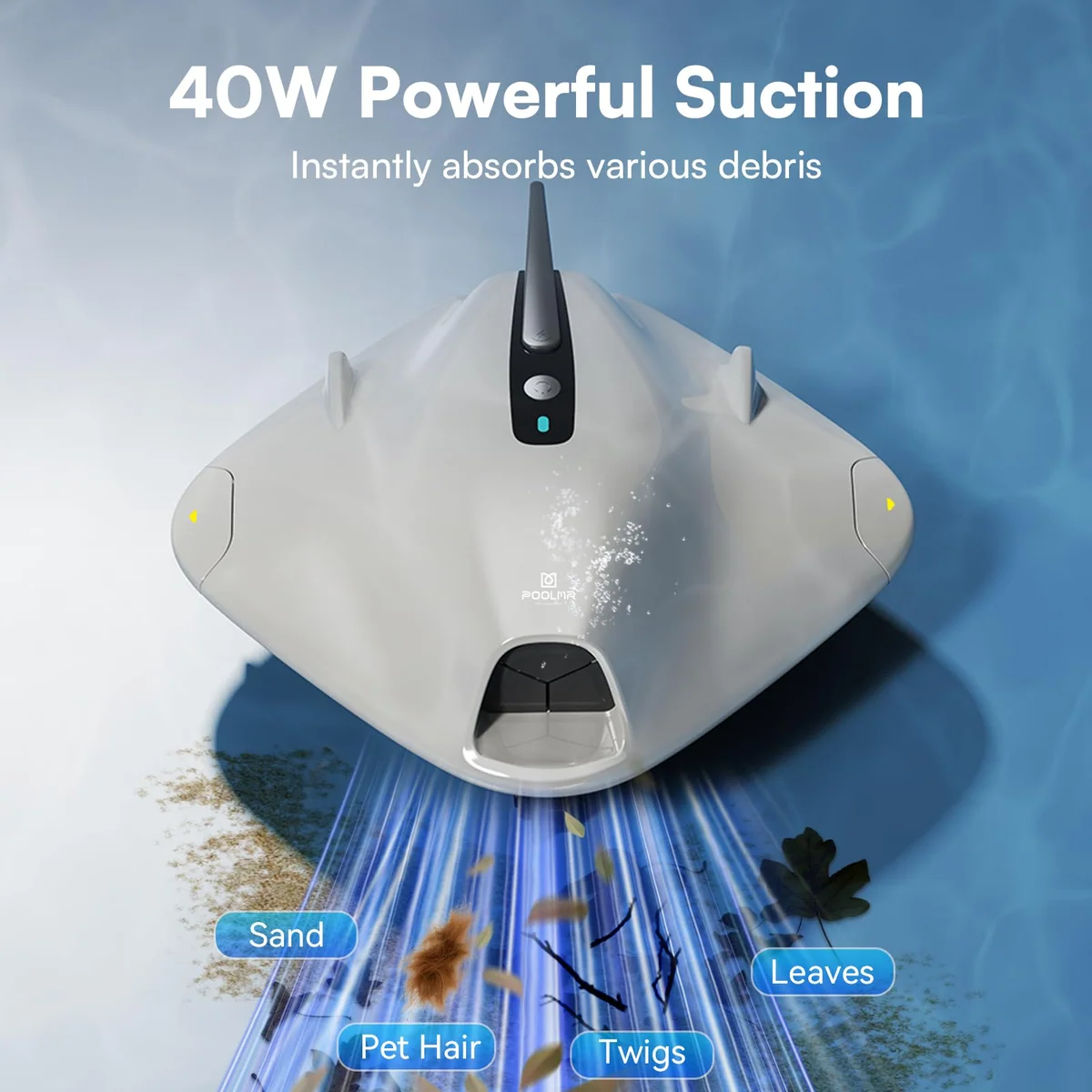 PoolMr cordless Robotic Pool cleaner, view 2