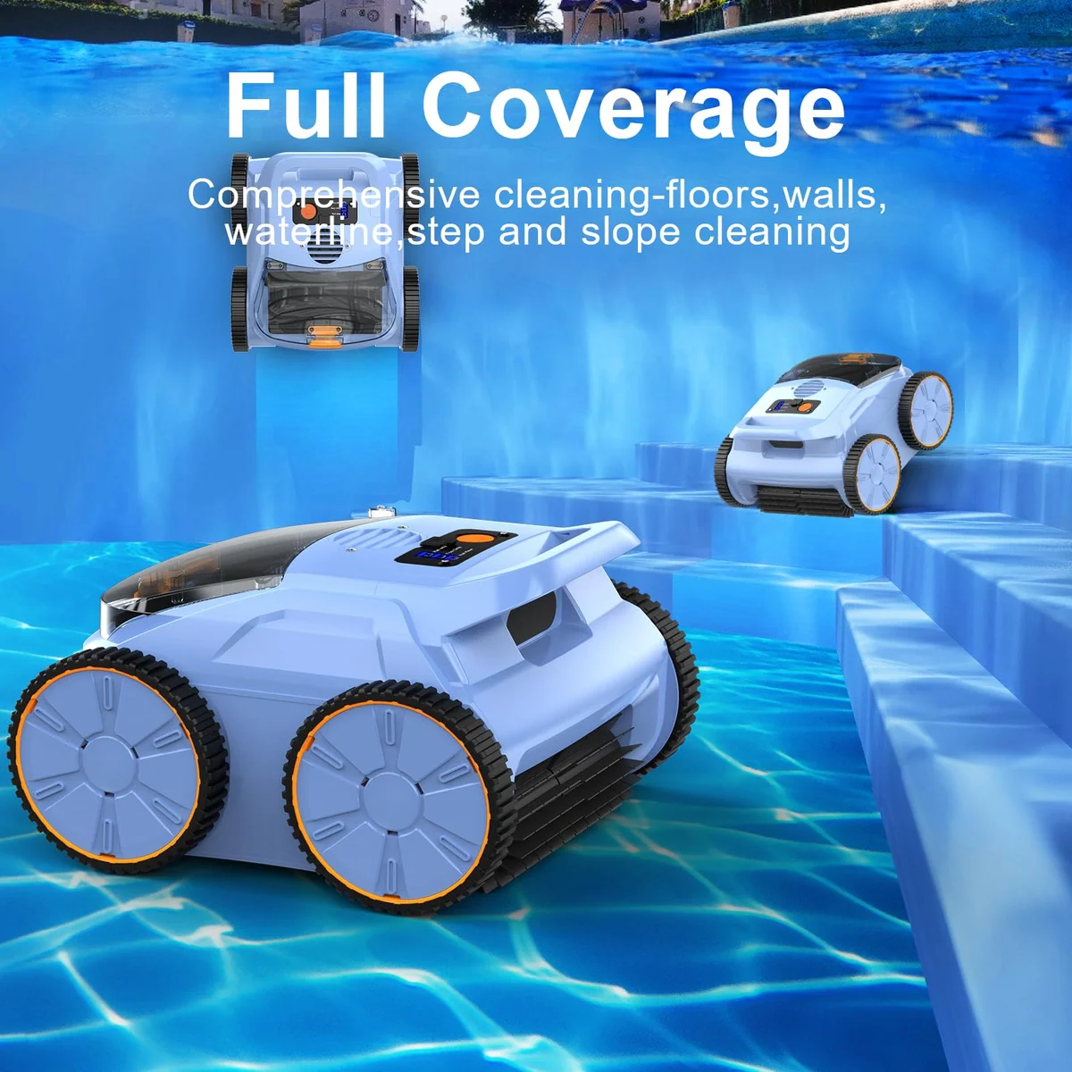 ZYERCH Robotic Pool vacuum, view 3