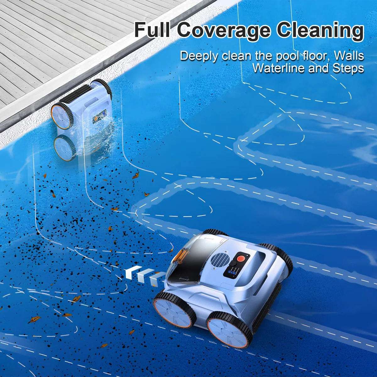 ZYERCH Robotic Pool vacuum, view 6